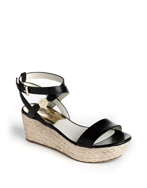 michael michael kors jalita charm platform wedge sandals